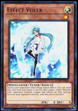Effect Veiler DUDE-EN028 Ultra Rare Duel Devastator Yu-Gi-Oh Near Mint - Image 1