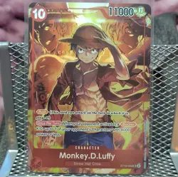 Monkey.D.Luffy Character ST10-006 One Piece Promotion 11000 Power Foil - Image 1