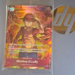 One Piece CCG Monkey.D.Luffy Foil Super Rare Rush Promotion ST10-006 - Image 1