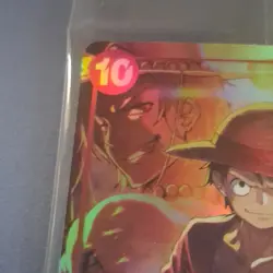 One Piece CCG Monkey.D.Luffy Foil Super Rare Rush Promotion ST10-006 - Image 2