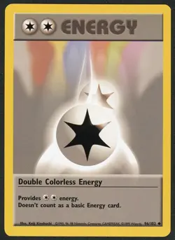 Pokemon Base Set Double Colorless Energy 96/102 - Image 1
