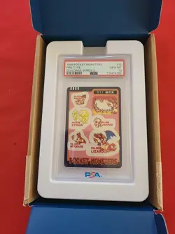 GEM MINT Pokemon: Fire Type Pocket Monsters Sealdass Series 3 1998 Japan -PSA 10 - Image 2