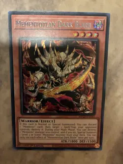 Yugioh! TCG - Mementotlan Dark Blade - Prismatic Secret Rare - MP25-EN145 - Image 1