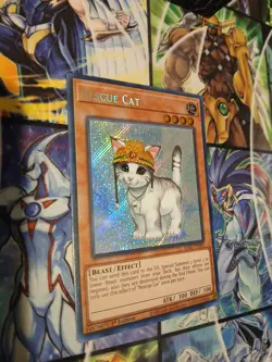 Rescue Cat RA02-EN001 Quarter Century Secret Rare 1st Edition Yugioh - Image 2