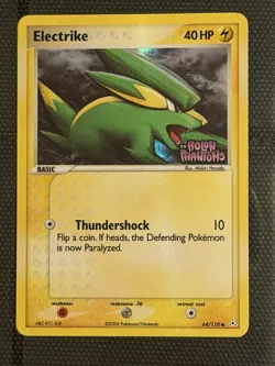 ELECTRIKE 64/110 STAMPED HOLO HOLON PHANTOMS POKEMON TCG LP - Image 1
