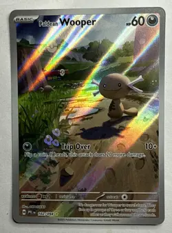 Pokemon TCG Paldean Wooper Holo Illustration Rare 102/94 Phantasmal Flames - Image 1