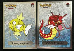 MAGIKARP X GYARADOS LOT - POKEMON SHINY INFINITY CCG SILVER HOLO - Image 1