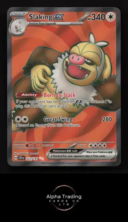 Slaking ex 227/191 Ultra Rare Surging Sparks Pokemon Near Mint - Image 1