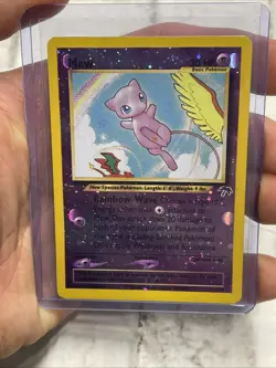 2001 Pokemon Southern Islands Mew 1/18 Reverse Holo Promo WOTC SWIRL Pokemon LP - Image 1