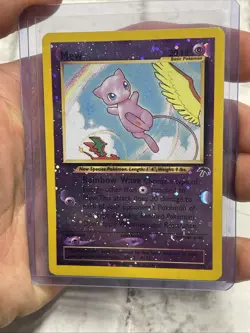 2001 Pokemon Southern Islands Mew 1/18 Reverse Holo Promo WOTC SWIRL Pokemon LP - Image 2