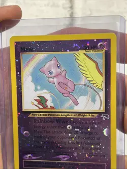 2001 Pokemon Southern Islands Mew 1/18 Reverse Holo Promo WOTC SWIRL Pokemon LP - Image 3