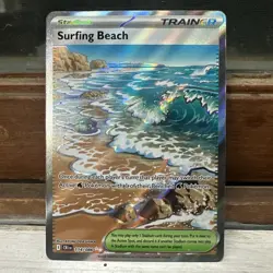 Surfing Beach - Pokemon Ultra Rare 2026 Chaos Rising 114/086 NM - Image 1