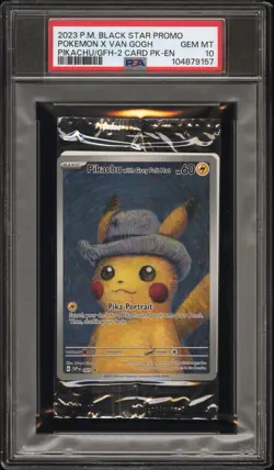 Pokemon Sealed Pikachu with Grey Felt Hat Van Gogh 085 Promo PSA 10 - Image 1