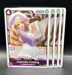 Charlotte Pudding EB03-035 Extra Booster: One Piece Heroines Edition Playset X4 - Image 1