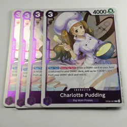 4x Charlotte Pudding R OP08-067 - Two Legends - One Piece TCG (Playset) - Image 2