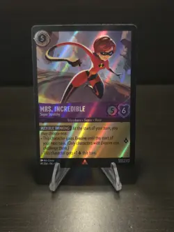Disney Lorcana Wilds Unknown Mrs. Incredible Super Stretchy Evasive Foil 49/204 - Image 1