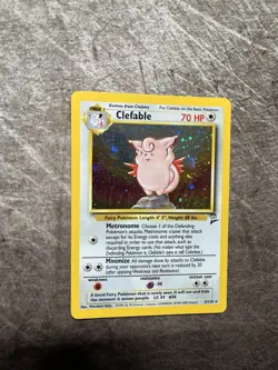 Pokemon TCG Clefable Holo Card Base Set 2, 5/130 - Image 1