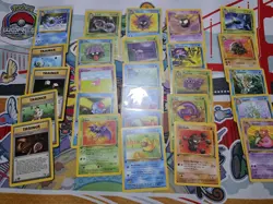 Pokemon 1st Edition Fossil Commons Uncommons Set 26 Cards No Duplicates - Image 1