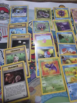 Pokemon 1st Edition Fossil Commons Uncommons Set 26 Cards No Duplicates - Image 2
