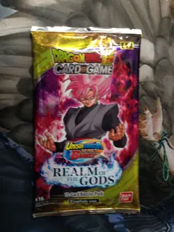 Dragon Ball Super "Realm of the Gods" 12-Card Sealed Booster Pack X1 - Image 1