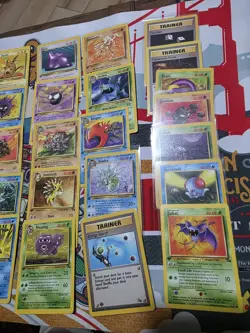 Pokemon 1st Edition Fossil Commons Uncommons 4 RARES Set 34 Cards No Dupes - Image 3