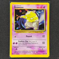 Drowzee - 49/102 - Common - Base Set - Pokemon Card - NM/M - Image 1
