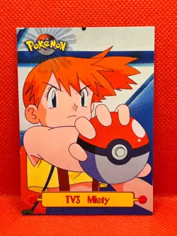 Pokemon Topps Misty #TV3 Character Cards Non Holo - Image 1