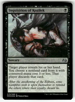 Inquisition of Kozilek FOIL #75 U MTG Modern Masters 2017 - Image 1