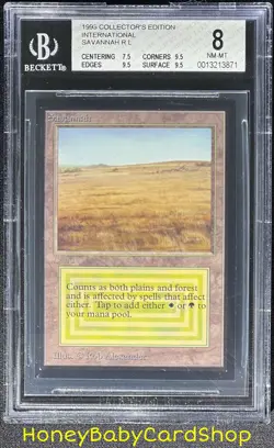 MTG International Edition (IE) 1993 Savannah BGS 8.0 NM/MT Dual Land 93/94 - Image 1