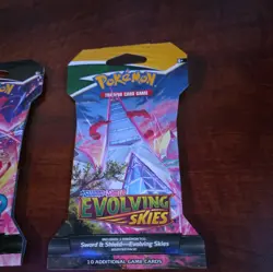 Pokemon TCG Evolving Skies + Fusion Strike Sleeved Booster Packs Lot 2 - Image 3