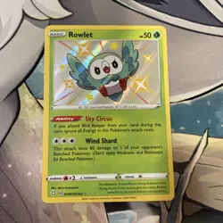 Rowlet - Shining Fates: Shiny Vault - SV001/SV122 Holo Rare - Pokemon 2021 - NM - Image 3