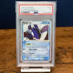 Pokemon 2006 Kyogre EX Holo Black Star Promo #037 PSA 3 Swirl 🌀 - Image 1