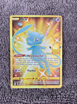Pokemon TCG Golden Mew 025/025 Celebrations 2021 Secret Rare - Image 1