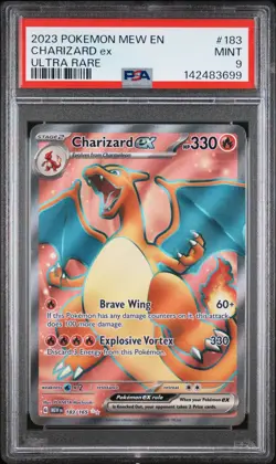 Scarlet & Violet 151 Charizard EX 183/165 Ultra Rare PSA 9 - Image 1