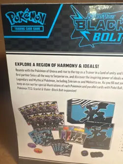 Pokemon TCG Scarlet & Violet Black Bolt ETB ELITE TRAINER BOX Factory Sealed New - Image 4