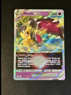 Pokemon TCG Mawile VStar 071/195 Silver Tempest Holo NM - Image 1