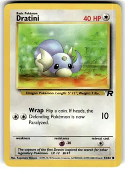 2000 Pokemon - Team Rocket Dratini #53/82 - Image 1