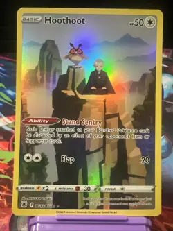 Pokemon Hoothoot TG12/TG30 Swsh10: Astral Radiance Trainer Gallery Holo ✨ - Image 1