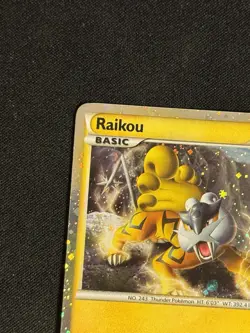 2010 Raikou - HGSS19 Promo Holo LP HGSS Promos Pokemon - PERFECT FART SWIRL - Image 2