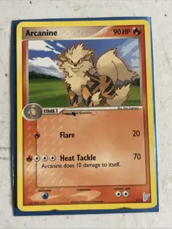 Arcanine #1/12 Non Holo Ex Trainer Kit 2: Plusle & Minun Pokemon TCG - Image 1