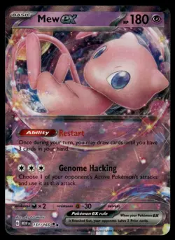 POKEMON MEW EX 151 151/165 DOUBLE RARE NM/M - Image 1