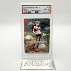 PSA 10 Nami R SP OP01-016 Awakening of the New Era 2023 ONE PIECE Card Japanese - Image 3
