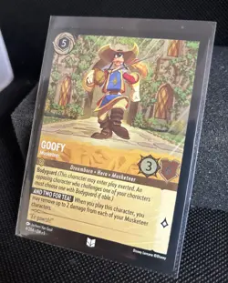 Disney Lorcana TCG Goofy Musketeer 4/204 Cold Foil Uncommon The First Chapter NM - Image 2