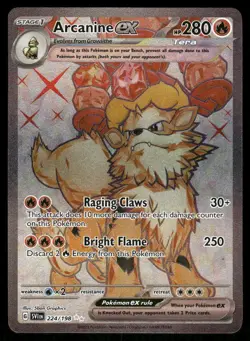Pokemon Cards Arcanine ex 224/198 Scarlet & Violet Ultra Rare NM - Image 1