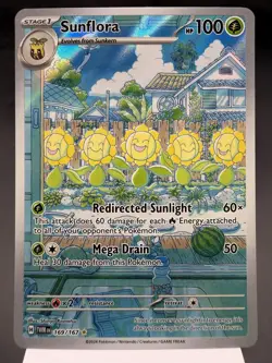 Sunflora 169/167 - Illustration Rare - Twilight Masquerade Pokemon Card NM - Image 1