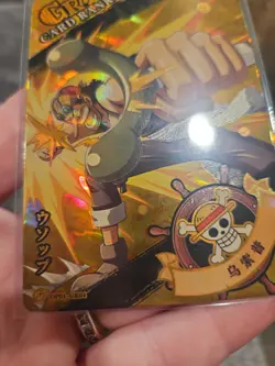 One Piece Holographic Foil OPO1-GR04 Collector Trading Card Usopp - Image 2
