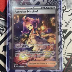Acerolas Mischief Pokemon TCG Mega Evolutions Card 183/132 Sir - Image 1
