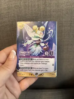 Disney Lorcana- Tinker Bell 33/P3 Winterspell Store Championship Promo Card - Image 2