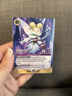 Disney Lorcana- Tinker Bell 33/P3 Winterspell Store Championship Promo Card - Image 3