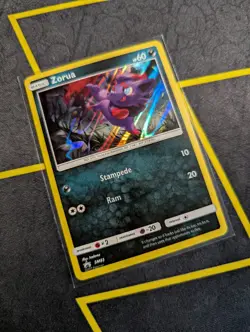 Zorua SM83 Sun & Moon Black Star Promo Holo Pokemon Card LP - Image 2
